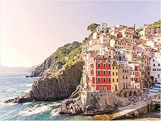 Galison Gray Malin Cinque Terre – 1000 Piece Book Puzzle with Dreamy Italian Architecture Photography from La Dolce Vita Artwork Packaged in Magnetic Keepsake Book Sized Box
