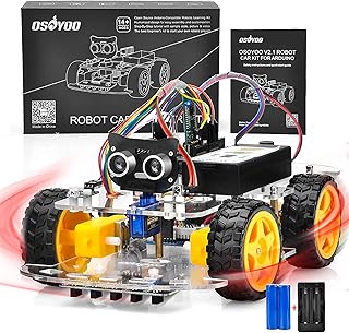 OSOYOO IoT Smart Robot Car Kit for Arduino – Classroom STEM Robotics Kit with WiFi & Bluetooth Control, Coding & Electronics Learning Platform for Schools