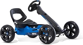 Berg Reppy Roadster Kids Go Kart - Pedal Go Kart for Boys & Girls - Kid's Pedal Vehicles - Blue Go Kart with Built-in Soundbox - Pedals Cars for Kids - Ride-On Children's Go Cart for Ages 2.5-6 Years