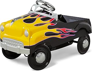 Kid Trax Street Rod Pedal Car, Indoor/Outdoor Toys for Toddlers Ages 3–5, Classic Design Ride On Car, Kid Cars to Drive, Ride On Toy, Toddler Boy Toys, Durable Steel Cars for Kids, Max Weight of 60lbs