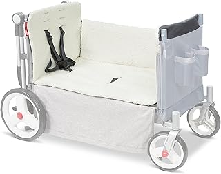 Baby Stroller Wagon Seat Liner Cushion, Radio Flyer Cozy Liner, Soft Sherpa Liner for Stroll 'N Wagons, Baby Essentials, Newborn Essentials, Wagon Stroller Accessories