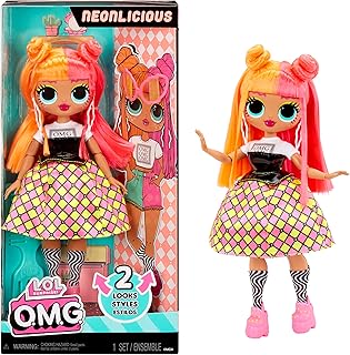 LOL Surprise OMG Neonlicious Fashion Doll with Multiple Surprises Including Transforming Fashions and Fabulous Accessories – Great Gift for Kids Ages 4+