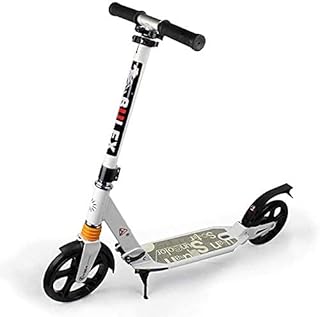 Scooters Kick Scooter for Adults Kids Unisex Adult Kick Scooters with 2 Big Wheels Easy Folding Height Adjustable Commuter Scooters Birthday Gifts for Women/Men/Teens/Kids Non-Electric
