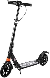 Scooters Kick Scooter for Adults Kids Unisex Adult Kick Scooters W/Disc Brakes Foldable Commuter Scooters with Big Wheels Birthday Gifts for Women/Men/Teens/Kids Non-Electric Up to 100kg