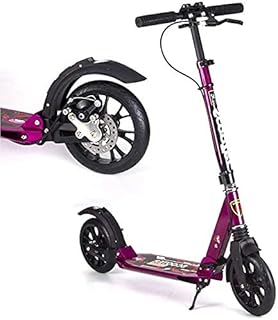 Scooters Kick Scooter for Adults Kids Foldable Adult Kick Scooters with Disc Brakes Commuter Scooters with Big Wheels Birthday Gifts for Adults/Teens/Kids Up to 150kg Non-Electric