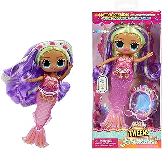 LOL Surprise Tweens Mermaid Cleo Clove Fashion Doll with Color Changing Tail, Movable Fin, and Beautiful Accessories – Toy Gift for Kids Ages 4+