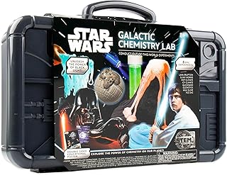 STAR WARS Galactic Chemistry Lab, Science Kit for Kids with 8 Easy Experiments and Reactions, Including DIY Lightsaber, Slime & Earth Science, Star Wars Toys, Chemistry Set, Gifts for 6 Year Old Boys