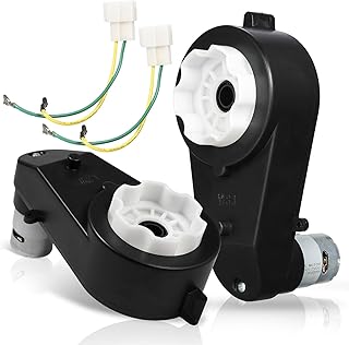 2Pcs 12V Electric Motor Gearbox Powered Wheels Motor Upgrade for Ride On Toys Car 12V 550 40000RPM High Speed RS550 Drive Engine Jeep Upgrade Motor