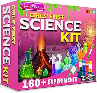 Jim&Gloria Science Kits for Kids Age 5-7 8-12 Year Old Birthday Gifts for Girls, Craft Supplies, Learning & Educational Toys, Stem Toys, Chemistry Set, Science Experiments for Kids Volcano Projects