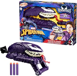 Marvel Spider-Man VenomVersus Marvel's Venom Strike Blaster, Nerf Spider-Man Role Play Toy