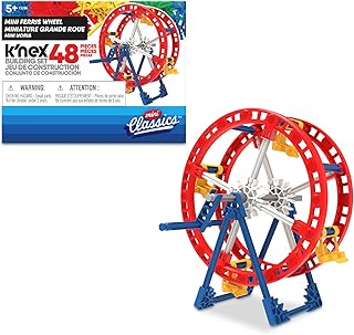 K'NEX Mini Ferris Wheel Kit, 48 Pieces for Exercise Fun, Desk Decoration, Construction Model from 6 Years, Technical Toy for Boys and Girls