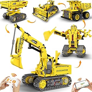 okk STEM Robot Toys for Kids 8-12, 5 in 1 APP & Remote Control Robot Building Kit, DIY Engineering Educational Coding Robotics kit, Programmable Building Toys for Boys Girls