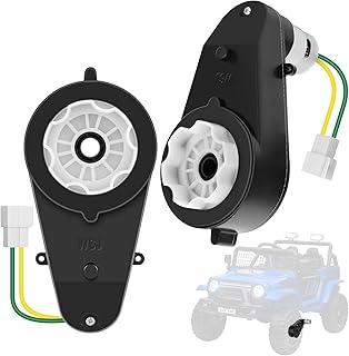 2Pcs 12V Electric Motor Gearbox Powered for Kids Ride On Toys Car,550 12V 40000RPM Powered Wheels Motor Gearbox High Speed Engine RS550 Drive Engine Trax Upgrade Replacement Parts