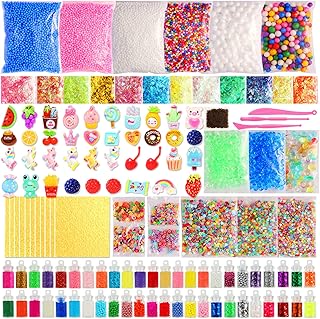 Slime Accessories Kit for Kids – Slime Mix-Ins Craft Supplies (Charms, Glitter, Foam Balls, Sequins) – No Slime or Glue Included-Slime Supplies Making Kit for Kids, Slime Mix Ins Accessories