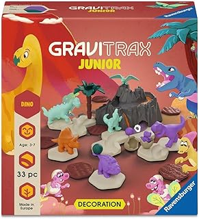 Ravensburger GraviTrax Junior Extension Dino 24587 - Marble Run from 3 Years - Marble Run and Construction Toy for Children - Dino Gift for Boys and Girls