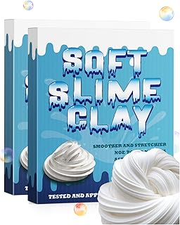White Slime Clay Modeling Air Dry Foam Clay for Kids,Slime Making Kit for Girls Ages 8-12,Add to Glue to Make Butter Slime,Arts & Crafts,Fake Bake,480 g/16.9 oz