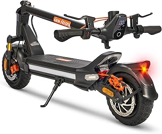 Off Road Electric Scooter Long Range, Fast Electric Scooter 30 Mph Speed, Heavy Duty 300+ lb Capacity & Dual Suspension