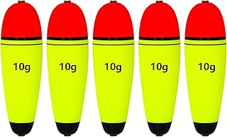 Fishing Floats Slip Bobbers, EVA Slider Bobbers for Sea Fishing, Freshwater Saltwater, 5PCS Floatage 0.75oz 1.76oz 2.82oz