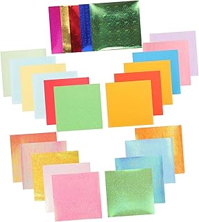 200pcs Decorative Folding Paper Set Embossed Paper for Arts Crafts Origami Handicrafts and Boys and Girls Creative Projects