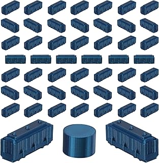 Replacement Pieces for Ticket to Ride Board Game | 50 Train Tokens | 1 Scoring Marker | Base Set (41_Silk_Navy)