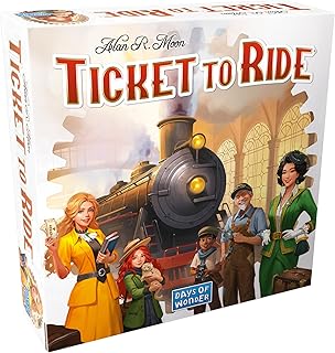 Asmodee Ticket to Ride Board Game (2025 Refresh) - A Cross-Country Train Adventure for Friends and Family, Strategy Game for Kids & Adults, Ages 8+, 2-5 Players, 30-60 Minute Playtime