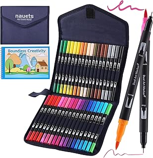 Easy Creative Coloring Book Set for Adults with 30 Patterns, 36 Color Markers, 10 Hangable Coloring Cards & 5 Premium Blank Watercolor Papers - Arts and Crafts Gift for Relaxation