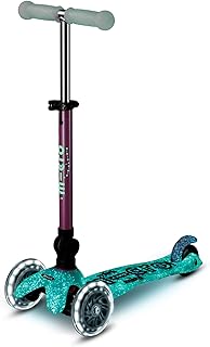 Micro Kickboard - Mini Deluxe Foldable LED Scooter, 3-Wheeled, Lean-to-Steer, Swiss-Designed Micro Scooter with LED Light-Up Wheels, for Kids Ages 2-5