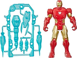 AVENGERS Marvel ActionVerse Iron Man Action Figure & Accessories, 4.5-Inch (11.4 CM) Super Hero Toys & Figures for Kids, Ages 4+