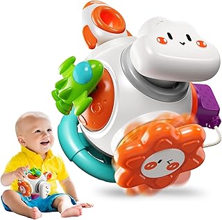 Montessori Sensory Toys for Toddlers, Activity Busy Cube for 18 Months 2 3 Year Old Boy Girl, Travel Plane Cars Learning Educational Toys for Baby Toddler Birthday Gifts