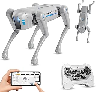 Smart Robot Dog Toy, Interactive STEM Robot Pet, Voice & Remote Control, App Programming, 30+ Actions, Bionic Walking, Robotic Dog Birthday Gifts for Kids Boys Girls Age 6+
