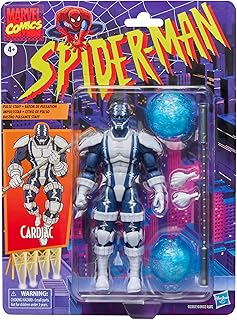 Marvel Legends Series Cardiac, Retro Cardback Spider-Man Comics Collectible 6-Inch Scale Action Figure