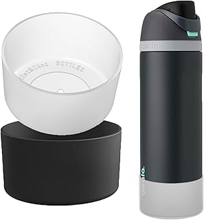 2 pcs Silicone Boot for Owala Freesip 24 oz - 40 oz Tumbler Bottom Diameter from 2.87" to 3.85" Anti-Scratch Protective Sleeve for Free Sip Anti-Slip Clear Cover Outdoor Accessories