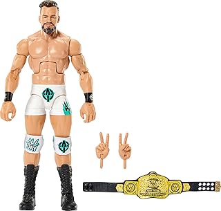 Mattel WWE Elite Action Figure & Accessories, Series #121, 6-inch Collectible Austin Theory with 25 Articulation Points & Swappable Hands