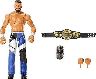Mattel WWE Elite Action Figure & Accessories, Series #122 Set, 6-inch Collectible Andrade with 25 Articulation Points & Swappable Hands