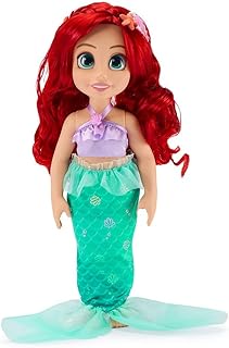 Disney Store Official Ariel Once Upon a Story Doll - 16 Inch Disney Princess Toys Featuring Reflective Eyes with 3D Pupil and Iris, Detailed Costume, Hair Comb - Comes in Display Box