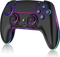 MYSTILUCK Wireless Pro Controller for PS5/Pro/PC/MAC/Mobile/Steam Deck, Gamepad with 7 Color RGB Lighting/Hall Effect Joystick&Trigger/Turbo/Programmable/Headset Jack/Dual Vibration/1500 mAh Battery