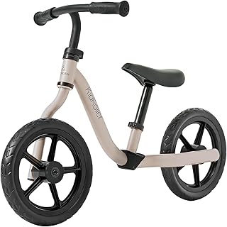 12 Inch Kids Balance Bike for 2-5 Years Old Toddler Single-arm Fork Design with Adjustable Soft Seat&Handlebar Best Gift Option for Kids