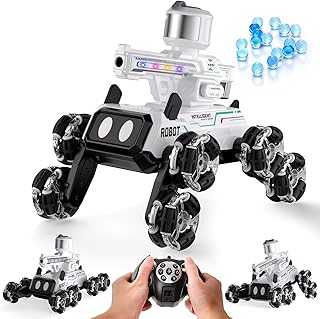Godboat Robot Dog - Smart Toys for Kids with Music & LED Eyes, 2.4GHZ RC Car, 8-Wheel Stunt, 9+ Lifelike Actions and Water-Shooting, Age 3 4 5 6 7 8 Year Old Boys Girls Christmas & Birthday Gifts 2026