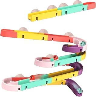 Colorful DIY Ball Track for Safe Marble Run Educational Birthday Develop Cognitive Skills and Hand Eye Coordination