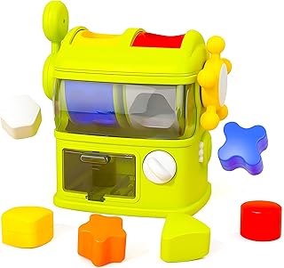 Baby Blocks Color Shape Sorter Montessori Toys for Toddlers 1-3, Sensory Toys, Preschool Learning Activities Matching Game, Educational Toy for Fine Motor Skills, Travel Gift for Boys and Girl