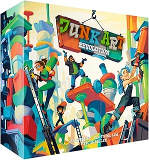 Junk Art Revolution Board Game - Build Wild Sculptures and Earn Fame Around The World in a Creative Dexterity & Balance Challenge for Kids & Adults, Ages 8+, 2-6 Players, 30 Minute Playtime