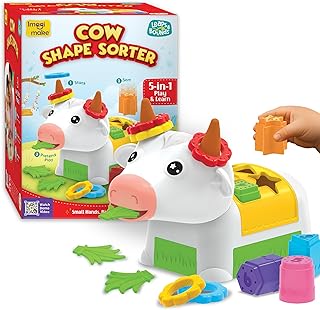Imagimake Cow Shape Sorter | Leaps & Bounds Baby Toys 12-18 Months | Learning Toys for 1 + Year Old & Toddlers | 5-in-1 Play & Learn | Stacking, Sorting & Pretend Play | Birthday Gifts for 1 Year Old