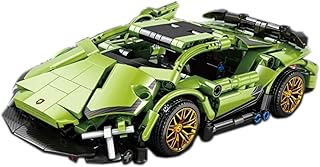 1:20 Technic Super Sports Cars Model Sets - 323 PCS MOC Building Block Car Raceing Engineering Toys, Collectible Sports Car Construction Kit for Girls Boys or Adults (Green)