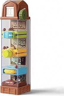 Montessori Toys for 2 3 4 5 6 7 Year Old, Ball Drop Toys for Toddlers 3-5, Activity Cube Educational Learning Toy 5 Fine Motor Activities, Busy Board Sensory Travel Birthday Boys Girls