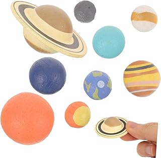 Educational Solar System Kit with Scaled Planet Figures for Lightweight Space Models for Cognitive Learning and School Projects Safe Non-Fading Astronomy for Boys