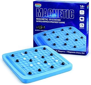 JOLIETOY Magnetic Effect Chess Set – Portable Folding Board Game with Strong Magnetic Pieces for Kids & Adults, Travel Friendly Educational Strategy Game