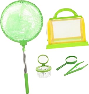 Catcher Cage with Magnifying Glass Outdoor Collection Kit for Boys and Safe Plastic Nature Exploration Adventure and Observation Tool