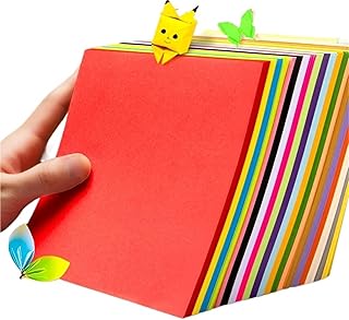Origami Paper 200Pcs A4 Origami Paper Mixed Set DIY Supplies Colorful Handmade Paper Children's Creative Paper Cutting Handmad Material