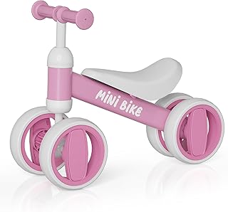 Kid's Balance Bikes for 1 Year Old Boys and Girls, 12-36 Months Toddler Ride-on with Adjustable Seat, First Birthday Gifts for Kids