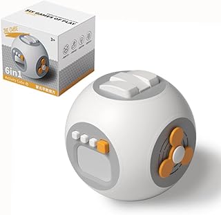 Round Busy Cube 6 in 1 Montessori Toys for 1 Year Old Boy, Baby Sensory Toys for Ages 1-3, Toddler Learning Activities Travel Toy Birthday Gift for 1 2 3 Year Old Boy Girl